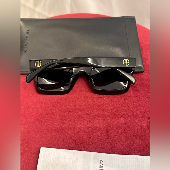 NEW ANINE BING Indio Sunglasses in Black REVOLVE BIG - Picture 6 of 7